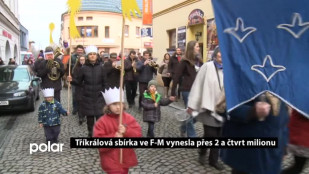 Tříkrálová sbírka ve Frýdku-Místku vynesla přes 2 a čtvrt milion