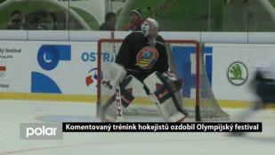 Komentovaný trénink hokejistů ozdobil Olympijský festival v Ostravě