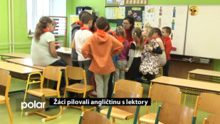 ​Žáci pilovali angličtinu s lektory