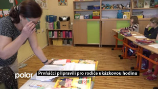 Prvňáčci připravili pro rodiče ukázkovou hodinu