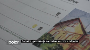 Radnice upozorňuje na změnu ve svozu odpadu