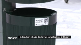 Odpadkové koše dostávají samolepky s QR kódy