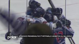 Vítkovice prohrávají ve čtvrtfinále 0:2 na zápasy