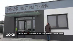 Autobusový terminál v Orlové je před dokončením