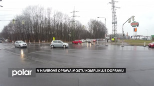 V Havířově oprava mostu komplikuje dopravu