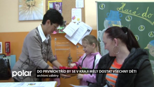 Do prvních tříd by se v kraji měly dostat všechny děti