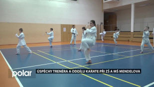 Úspěchy trenéra a oddílu karate při ZŠ a MŠ Mendelova