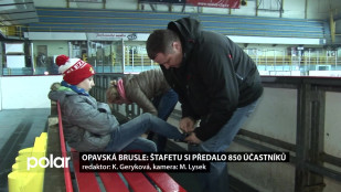 Opavská brusle: štafetu si předalo 850 účastníků