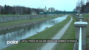 Začaly práce na dalším zkrášlení nábřeží Ostravice