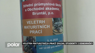 Veletrh maturitních prací zaujal studenty i odborníky