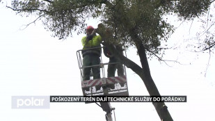 Poškozený terén dají Technické služby Frýdku-Místku do pořádku