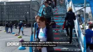 Lukáš Topiarz má za sebou první maraton