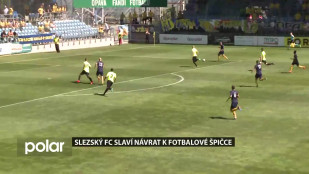 Slezský FC slaví návrat k fotbalové špičce