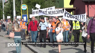 Ostravané demonstrovali proti Dušanu Richtárovi