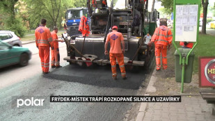 Frýdek-Místek trápí rozkopané silnice a uzavírky