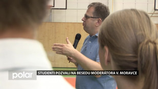 ​Studenti pozvali na besedu moderátora V. Moravce