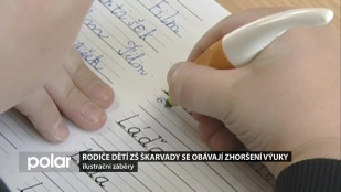 Rodiče dětí ZŠ Škarvady se obávají zhoršení výuky