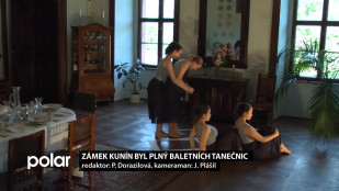 Zámek Kunín byl plný baletních tanečnic