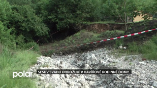 Sesuv svahu ohrožuje v Havířově rodinné domy