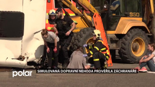 Simulovaná dopravní nehoda prověřila záchranáře