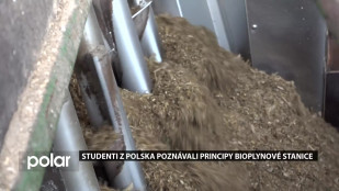 Polští studenti poznávali principy bioplynové stanice