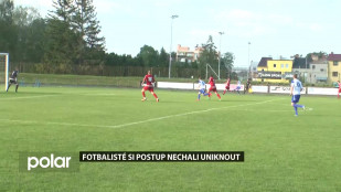 Fotbalisté si postup nechali uniknout  