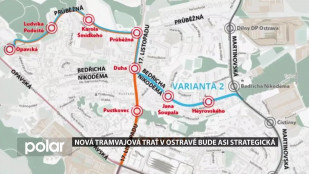 Nová tramvajová trať v Ostravě bude asi strategická