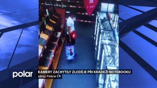 Kamery zachytily zloděje při krádeži notebooku