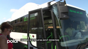 Horníci si stěžují na nový jízdní řád