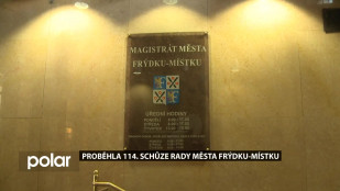 Proběhla 114. schůze Rady města Frýdku-Místku