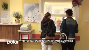 V létě hrozí každoroční nedostatek dárců krve