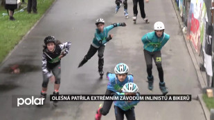 Olešná patřila extrémním závodům bruslařů i bikerů