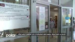 Přichází změny ve vydávání občanek, pasů a řidičáků