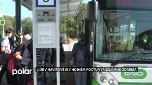 Lidé v Havířově si v hojném počtu vyřizují MHD zdarma