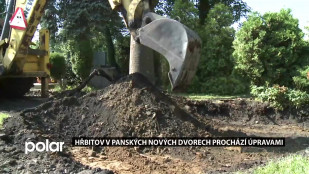 Hřbitov v Panských Nových Dvorech prochází opravami