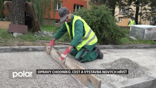 V Karviné se opravují chodníky ve velkém