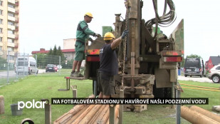 Na fotbalovém stadionu v Havířově našli podzemní vodu