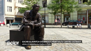 Sochy slavných osobností přibývají v centru Ostravy