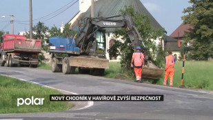 Nový chodník v Havířově zvýší bezpečnost