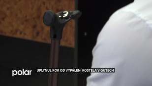 Uplynul rok od vypálení dřevěného kostela v Gutech