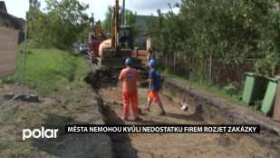 Města nemohou kvůli nedostatku firem rozjet zakázky