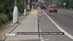 Začala čtvrtá etapa rekonstrukce chodníků v obci