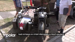 Také Ostrava si v úterý připomněla výročí okupace