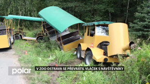 V ZOO Ostrava se převrátil vláček s návštěvníky