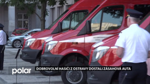 Dobrovolní hasiči z Ostravy dostali zásahová auta