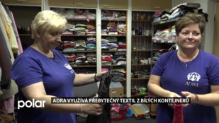 ADRA využívá přebytečný textil z bílých kontejnerů