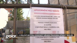 V Orlové nestihli dokončit během prázdnin opravy školek