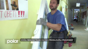 Kvůli rekonstrukci si žáci prodloužili prázdniny