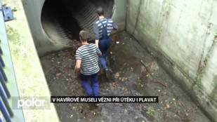 V Havířově museli vězni při útěku plavat