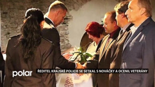 Ředitel krajské policie se setkal s nováčky a ocenil veterány